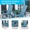 Flash Furniture Sea Foam Poly Resin Adirondack Style Rocking Chair JJ-C14705-SFM-GG - alternate 3